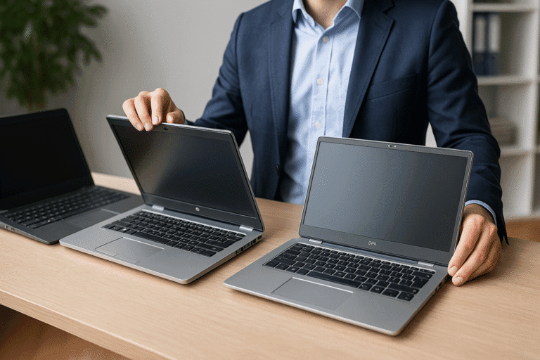 IT-professional vergelijkt zakelijke HP EliteBook en Dell Latitude met consumentenlaptop